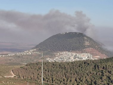 İncil 'de orman ateşi Tabor Dağı, Galilee, Israil