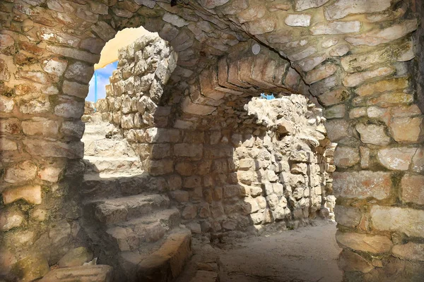 Odrestaurowana Tradycyjna Żydowska Dzielnica Mieszkaniowa Wczesnego Średniowiecza Starym Mieście Safed — Zdjęcie stockowe