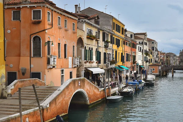 Venecia Italia Enero 2019 Pintorescos Canales Venecia Lejos Las Rutas — Foto de Stock