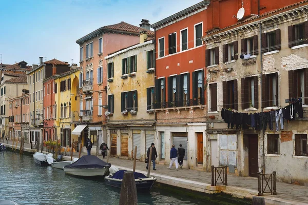 Venecia Italia Enero 2019 Pintorescos Canales Venecia Lejos Las Rutas — Foto de Stock