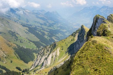 Valais Kantonu İsviçre Alpleri muhteşem yaz manzara , İsviçre