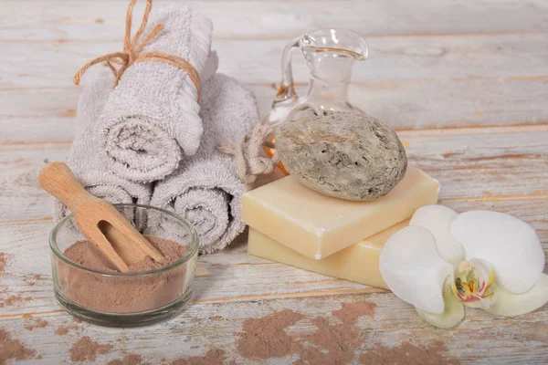 topuklu gri sabun petrol ve maske toz için doğal pomza