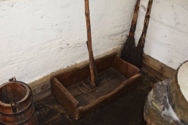 eski ahşap kova, Komisyon, Orta Çağ, antre, eski bir ev,