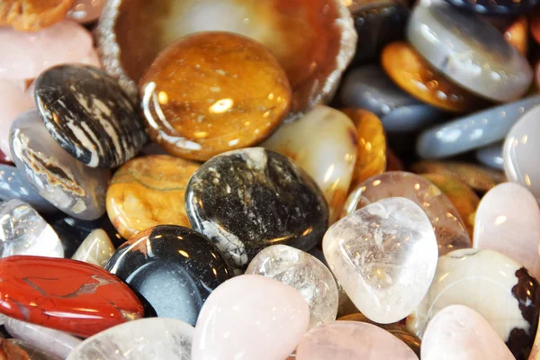 polished colored stones for making jewelry