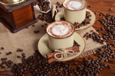 Sütlü ve çikolatalı kahve.