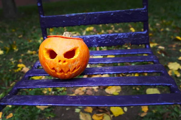 Jack Lucerna Houpačce Halloween Koncept — Stock fotografie