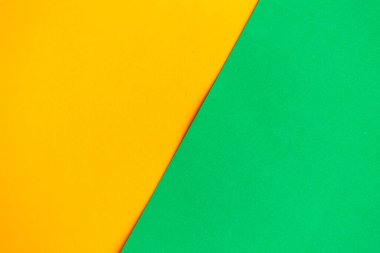 Turuncu ve yeşil geometrik arkaplan, minimum konsept