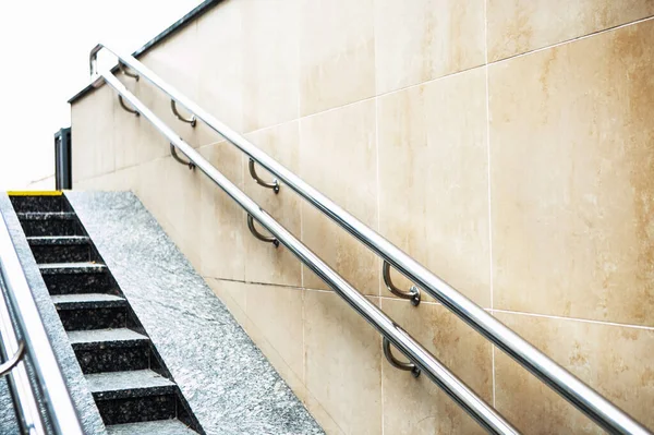 Empty Staircase Underpass Entrance Subway — Stock Photo, Image