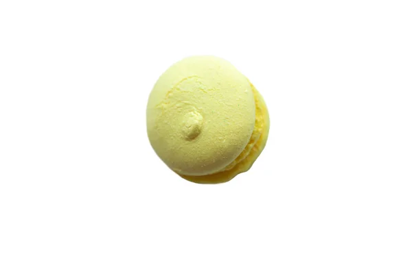 Sweet Macaron Isoalted White Closeup — Stock Photo, Image