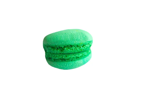 Sweet Macaron Isoalted White Closeup — 스톡 사진