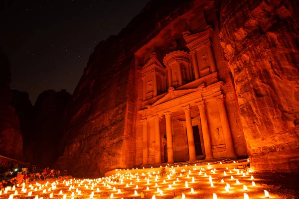 Petra Nuit Jordanie — Photo