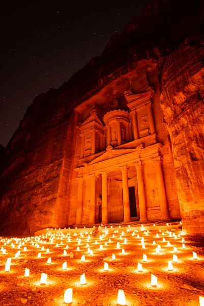 Petra Nuit Jordanie — Photo