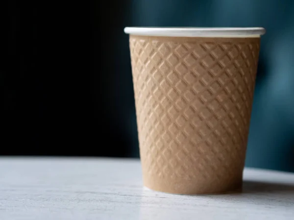 Jednorazowy Kubek Papieru Kawy — Zdjęcie stockowe