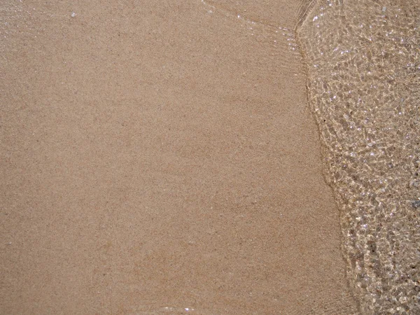 Песчаный Пляж Фон Копировальным Пространством — стоковое фото