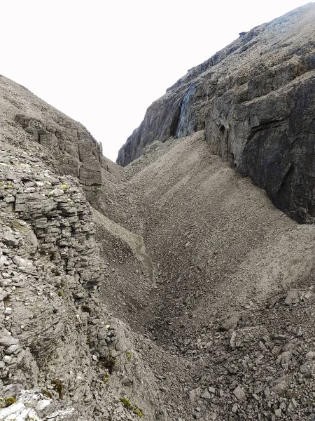 Gray Lifeless Rocky Pass Mountains Khibiny Russia — Stock Photo, Image