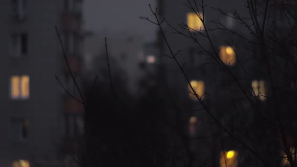 Late evening somewhere in Moscow — Stock Video