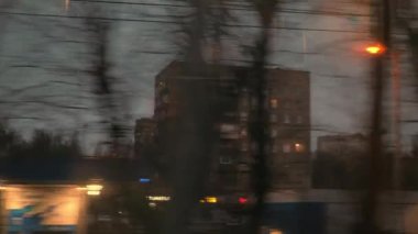 Akşam Moskova, trenin görünümünden