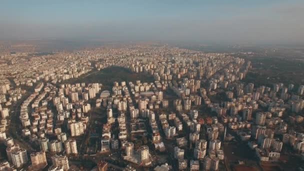 Aerial Shot Coastal City Country Turkey Antalya — Stock Video