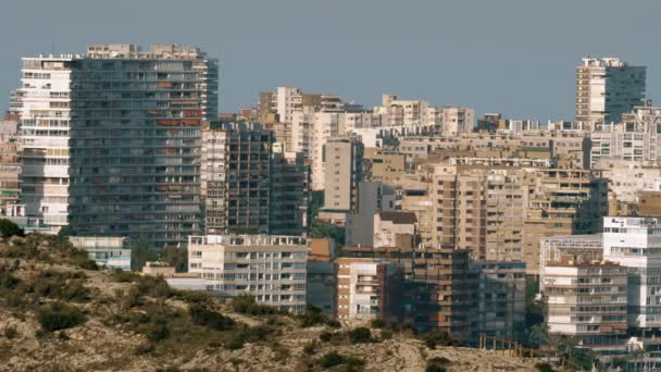 Una parte della zona residenziale di Alicante — Video Stock