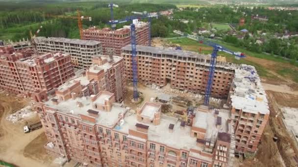 Construção e uso doméstico em New Moscow, Rússia — Vídeo de Stock