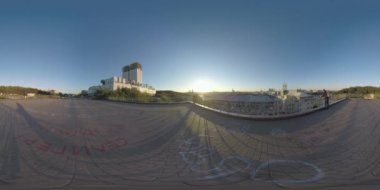 360 Vr Moskova günbatımı sahne Ran görüş noktasından, Rusya Federasyonu
