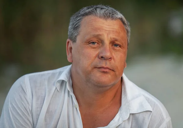 Outdoor portrait of mature man — Stock Photo, Image