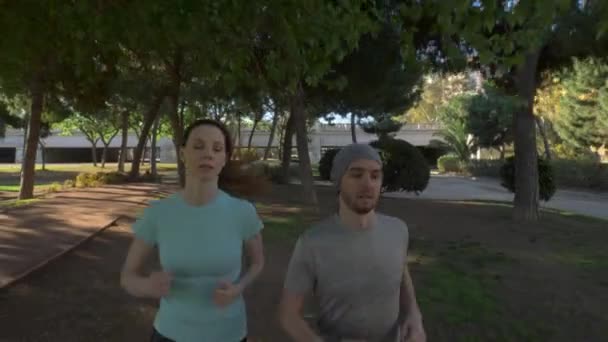 Fare jogging insieme va bene. — Video Stock