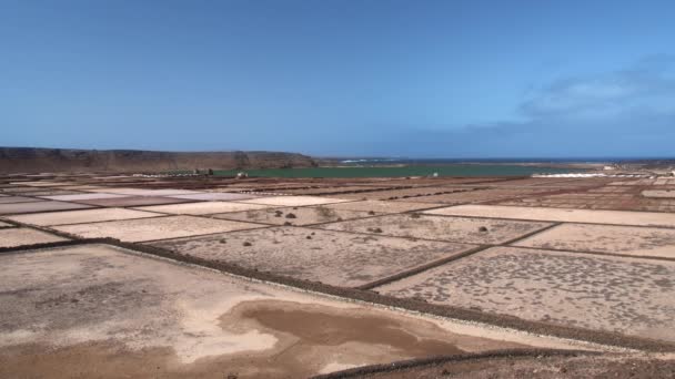 Zeitraffer der Salinas de Janubio Lanzarote — Stockvideo