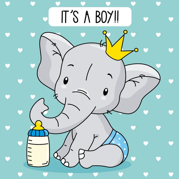 şirin bebek fil. Bebek Çocuk varış kartı