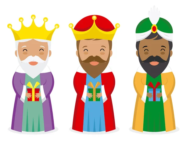 Los Tres Reyes Oriente — Vector de stock