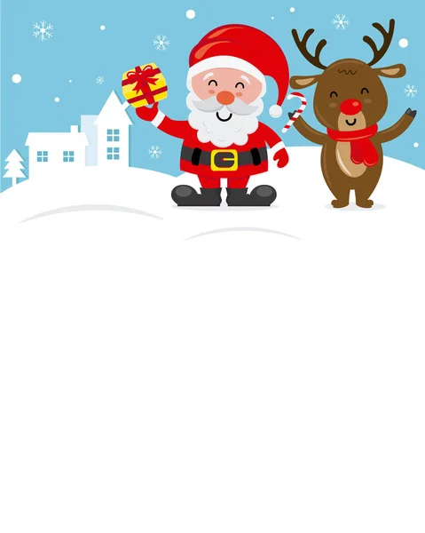 Carta Santa Claus — Vector de stock