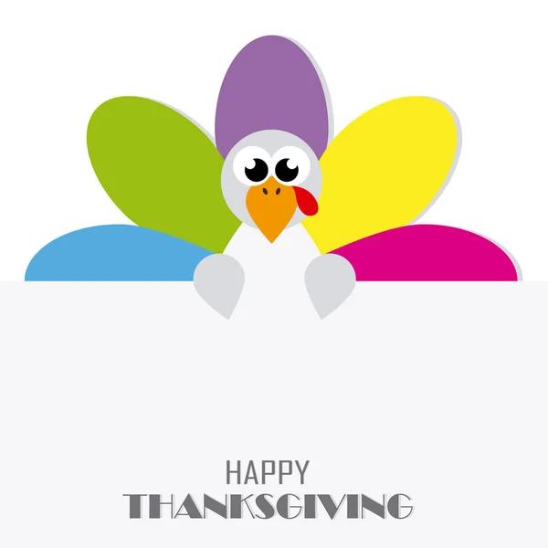 Free happy thanksgiving greeting card fall turkey share social media – Pink  the Cat