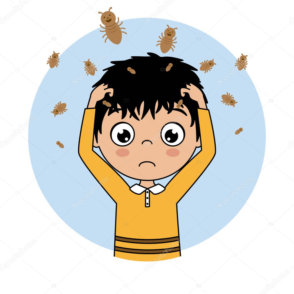 boy with head lice