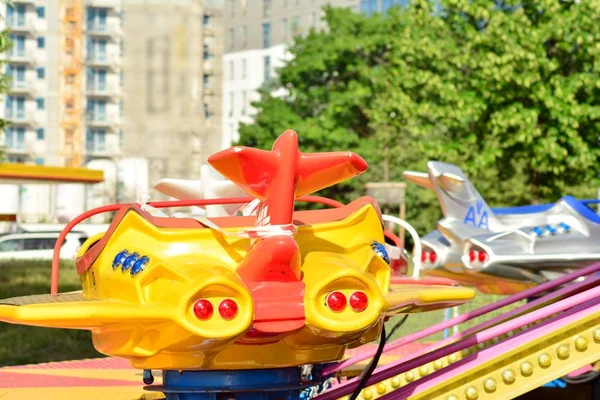 Warsaw Poland May 2018 Jump Ride Carousel Spring Festival Warsaw — Stock Photo, Image