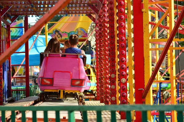 Varsovia Polonia Mayo 2018 Saltar Carrusel Paseo Festival Primavera Varsovia —  Fotos de Stock