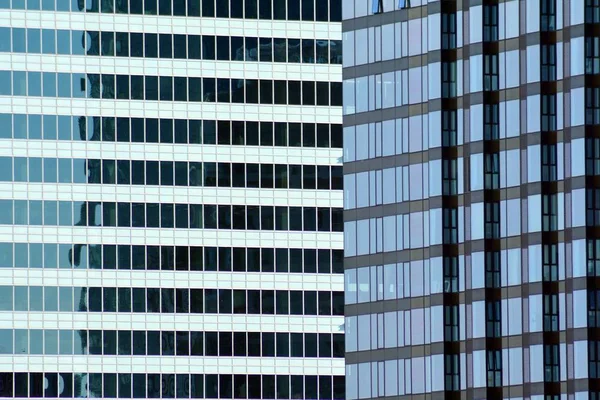 Városi Absztrakt Háttér Modern Üveg Homlokzat Részletes Üzleti Irodaház — Stock Fotó