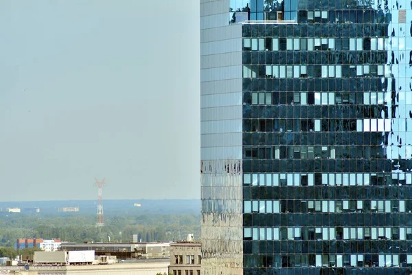 Urban Abstrakt Bakgrund Detalj Modern Glasfasad Business Kontorsbyggnad — Stockfoto