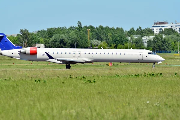 Varšava Polsko Května 2018 Osobní Letadlo Acm Nordica Bombardier Crj — Stock fotografie