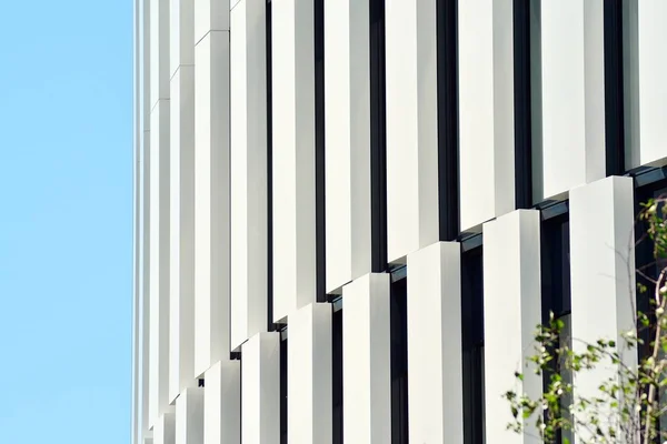 Moderna Pared Del Edificio Oficinas Acero Vidrio — Foto de Stock