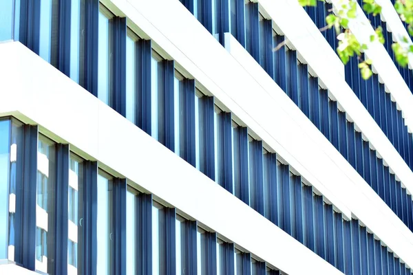 Modern Kontorsbyggnad Vägg Stål Och Glas — Stockfoto