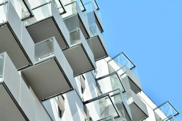 Modern Lägenhet Byggnad Exteriör — Stockfoto