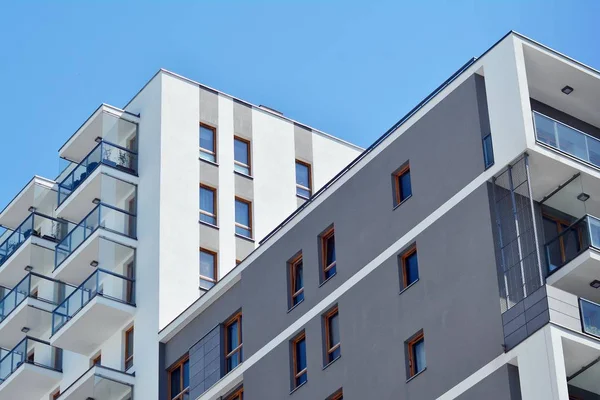 Modern Appartementencomplex Buitenkant — Stockfoto
