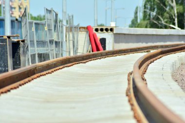 Demiryolu ile çakıl İnşaat