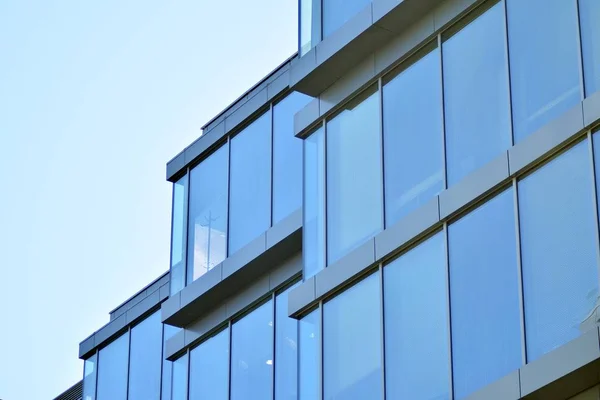Moderne Bürohauswand Aus Stahl Und Glas — Stockfoto