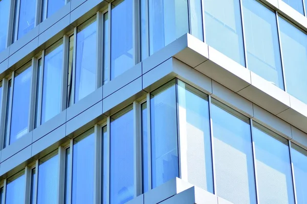 Moderne Bürohauswand Aus Stahl Und Glas — Stockfoto