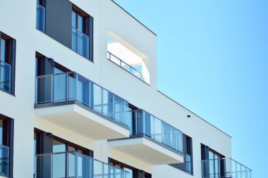 Modern apartman dış mimarisi