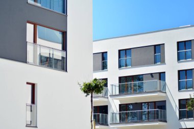 Modern apartman dış mimarisi