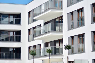 Modern apartman dış mimarisi