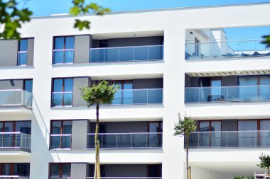 Modern apartman dış mimarisi