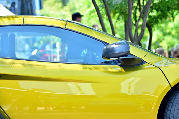 Vista Perto Luz Traseira Carro Esporte — Fotografia de Stock